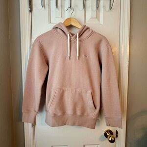 Hollister Blush Hoodie with Logo Drawstrings